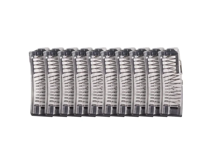 10 ROUND - 9X19MM CLEAR POLYMER MAGAZINE - 10 PACK