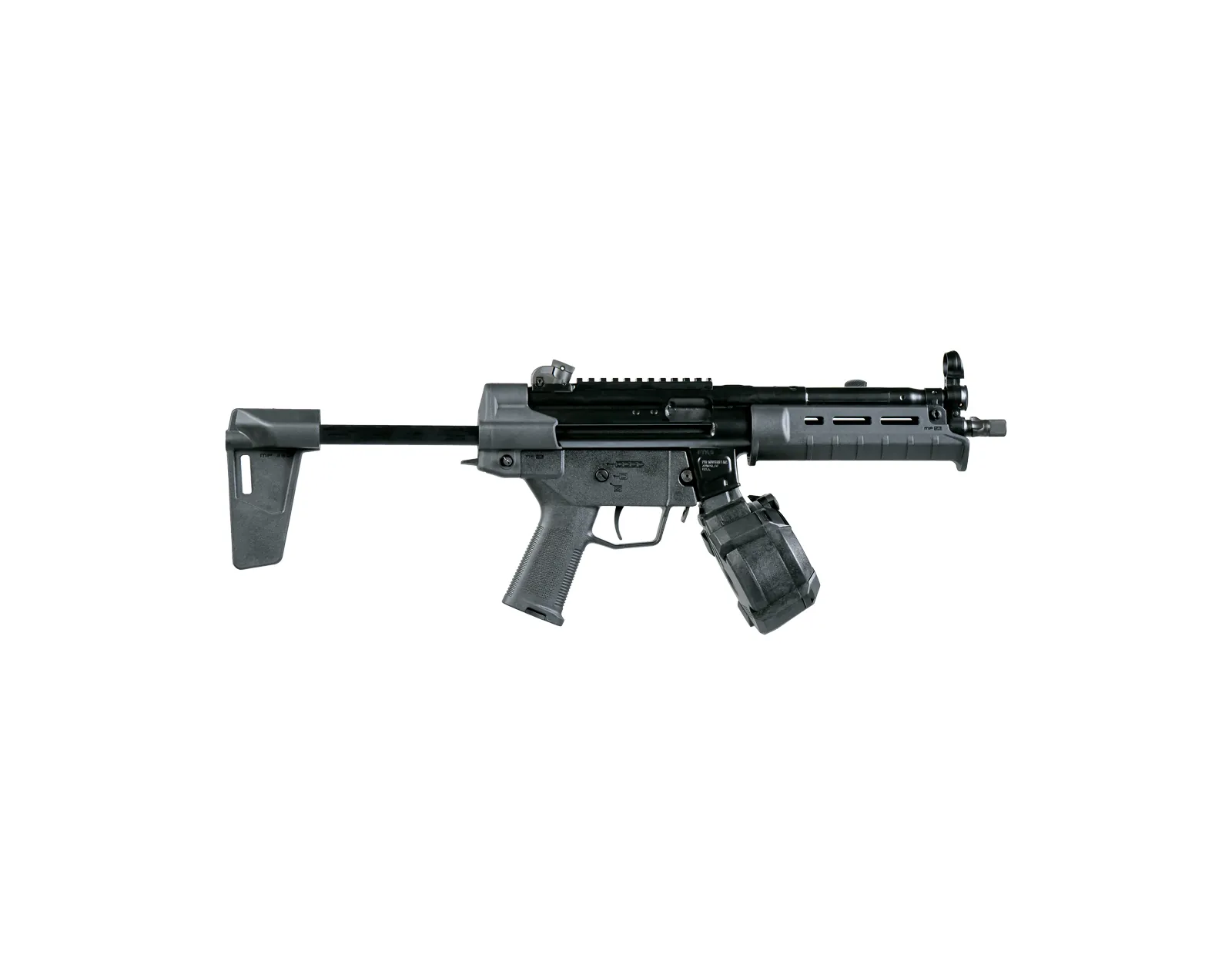 PTR 9CT MP BR – 9X19MM – MagPul® Edition – DRUM MAGAZINE